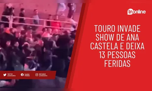 Touro invade show de Ana Castela e deixa 13 pessoas feridas