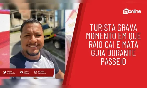 Turista grava momento em que raio cai e mata guia durante passeio