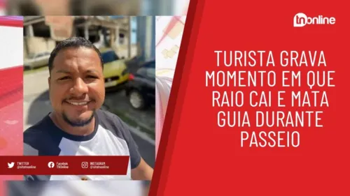 Turista grava momento em que raio cai e mata guia durante passeio