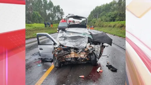 Um outro passageiro que também estava no carro, teve ferimentos e foi levado para um hospital