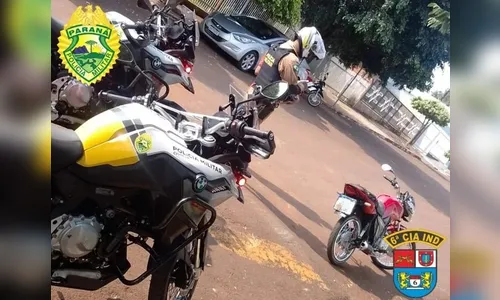 Equipe Motos da PM registra infrações de trânsito em Ivaiporã