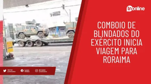 Vídeo mostra comboio de blindados do Exército em direção a Roraima