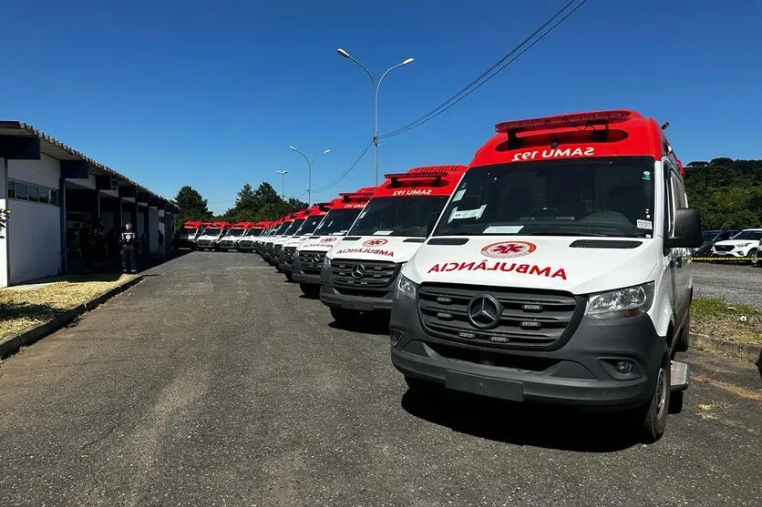 Ambulâncias reforçam o atendimento de urgência e emergência no Paraná