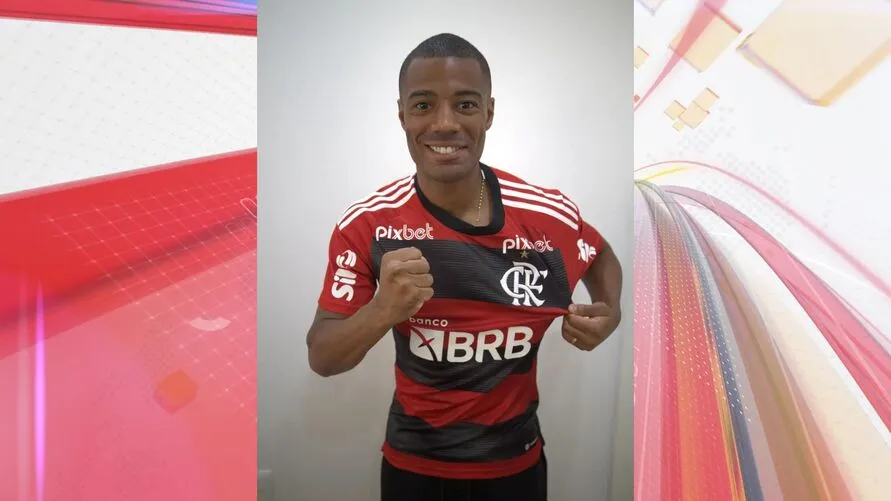 De La Cruz com a camisa do Flamengo