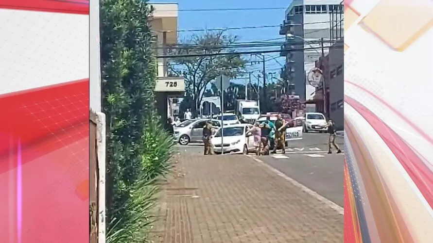 Ação da PM aconteceu no centro da cidade