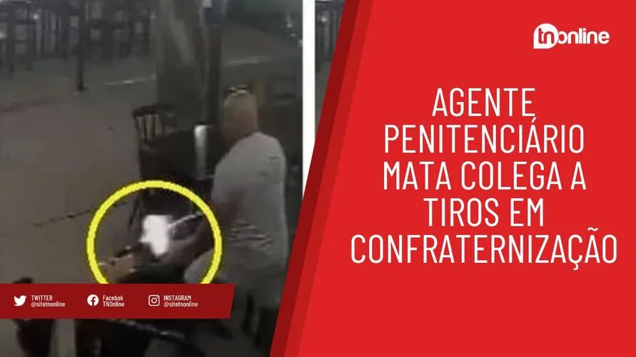 Agente penitenciário mata colega a tiros em confraternização