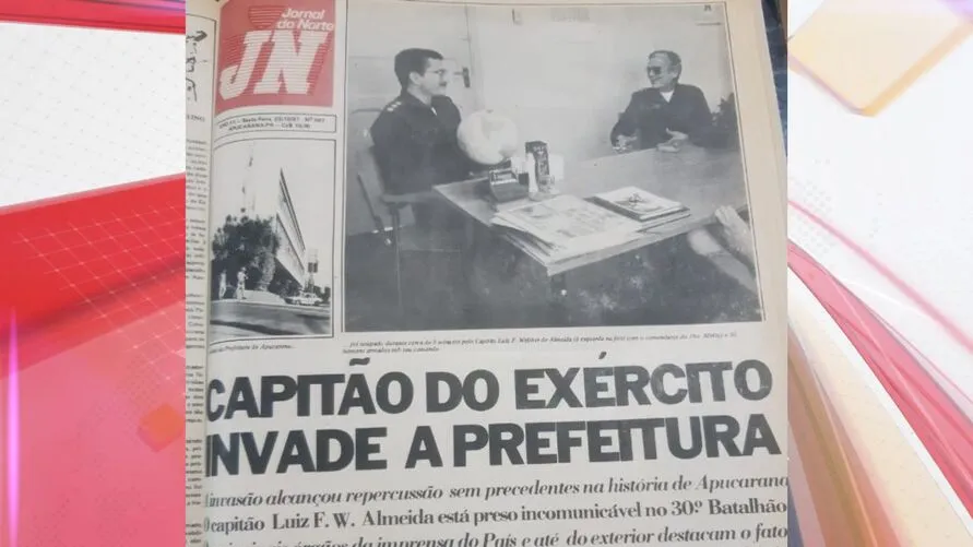 Capa do Jornal do Norte trata de ocupação de Prefeitura