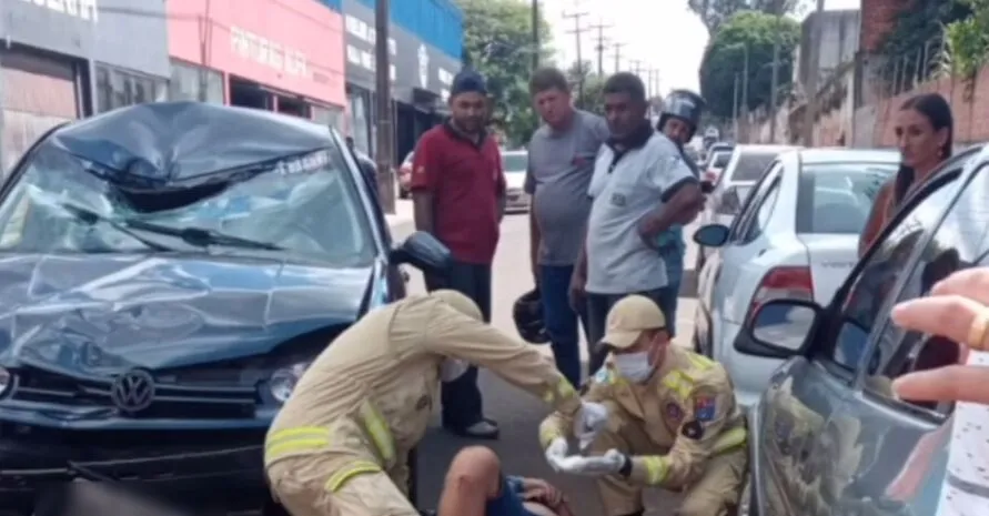 Colisão registrada na Rua Iratauá, no Conjunto Flamingos