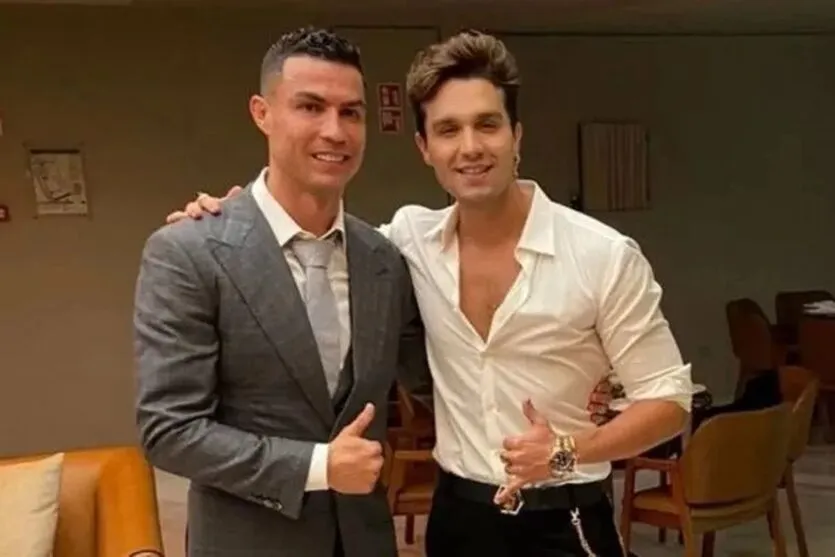 Cristiano Ronaldo e Luan Santana