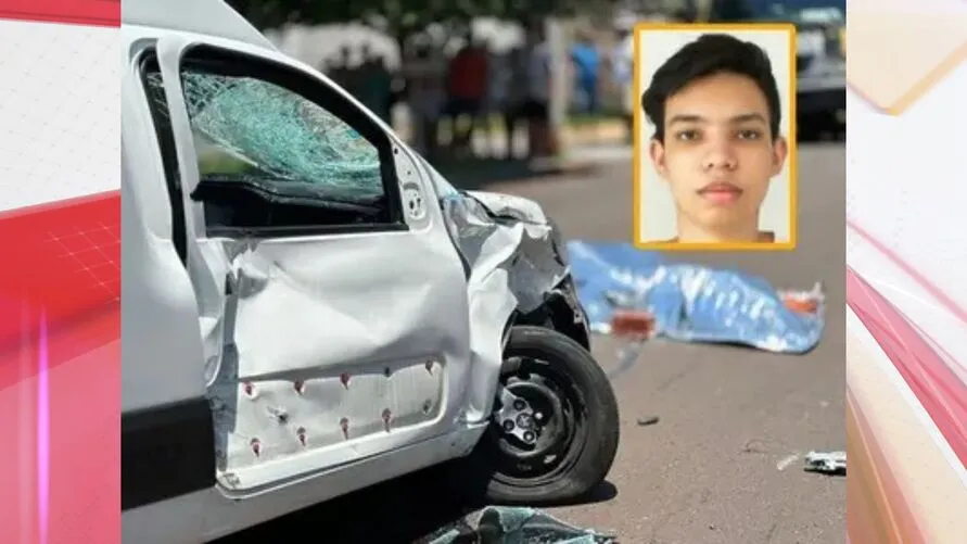 Entregador de 20 anos morre ao bater de moto contra Fiorino