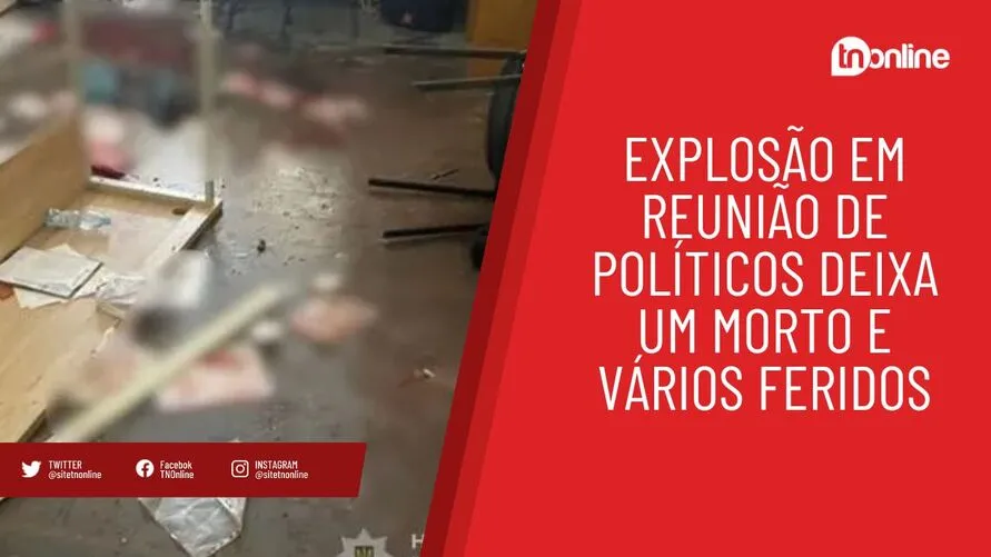 Explosão em reunião de políticos deixa um morto e vários feridos