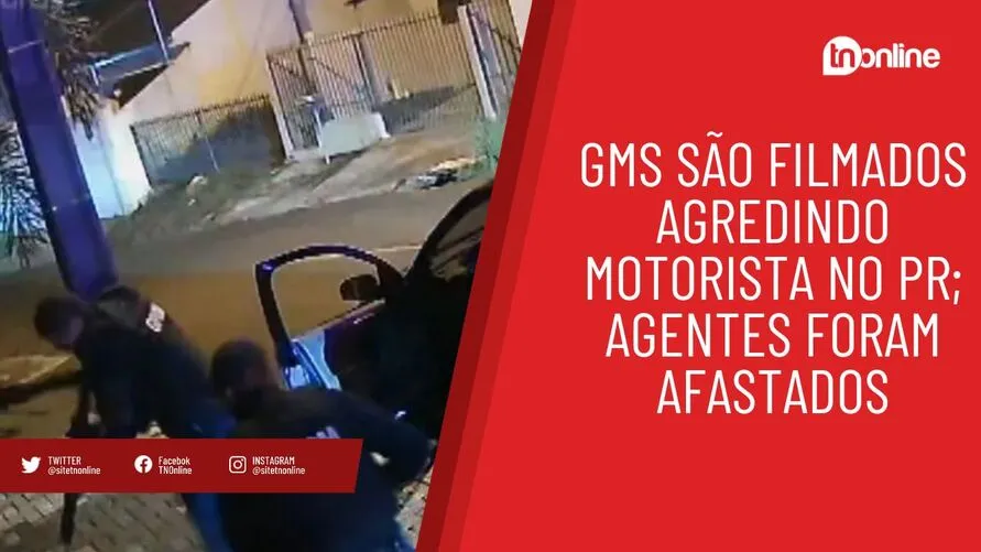 GMs são filmados agredindo motorista no PR; agentes foram afastados