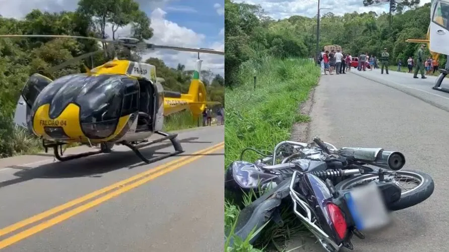 O acidente aconteceu nesta manhã de terça-feira (26)