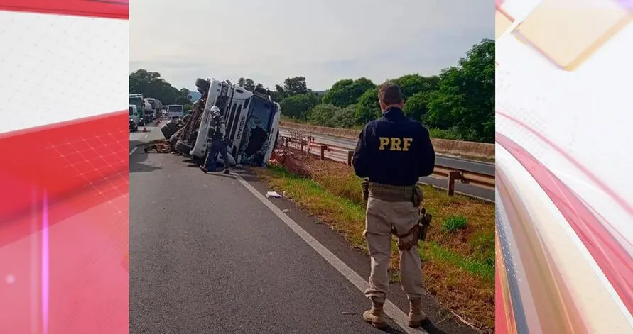 O acidente ocorreu na manhã deste sábado