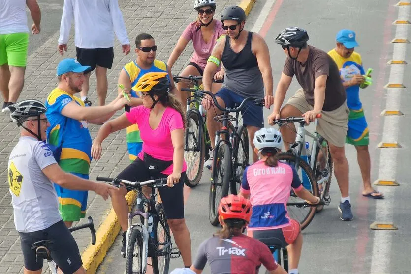 Passeio deste domingo começou às 7h15