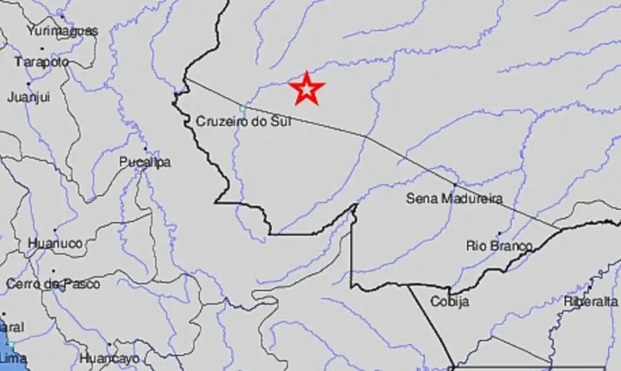 Tremor aconteceu na região norte do Brasil