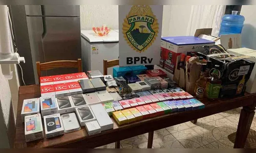 PRE apreende produtos contrabandeados do Paraguai em Lidianópolis