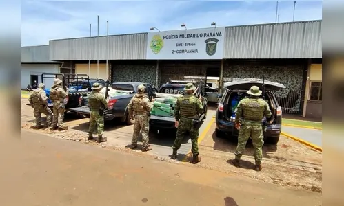 PF e BPFRON apreendem mais de duas toneladas de maconha no Paraná