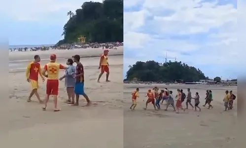 Pescador ataca guarda-vidas com faca no litoral do Paraná; veja vídeo