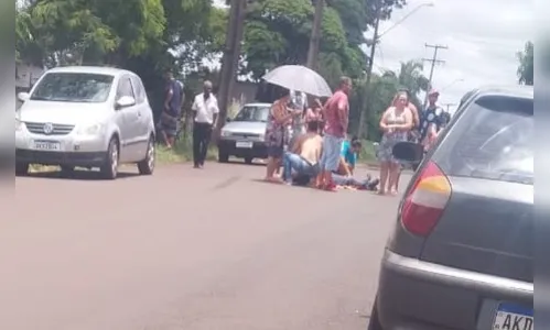 Acidente de trânsito deixa motociclista ferido em Ivaiporã