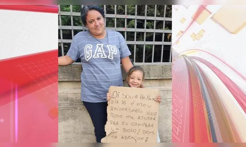 Menina pede ajuda em sinaleiro para comprar bolo de aniversário