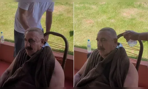 Apresentador Ratinho mostra visual após transplante capilar; veja