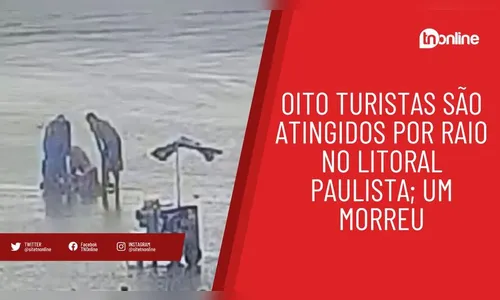 Banhistas são atingidos por raio em praia do litoral