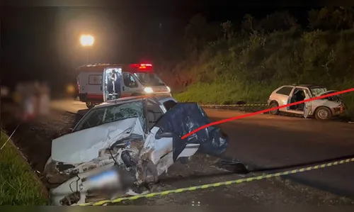Colisão frontal deixa dois mortos e duas pessoas feridas na PR-158