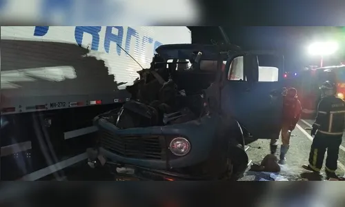 Caminhoneiro fica ferido em grave acidente na PR-444 em Arapongas