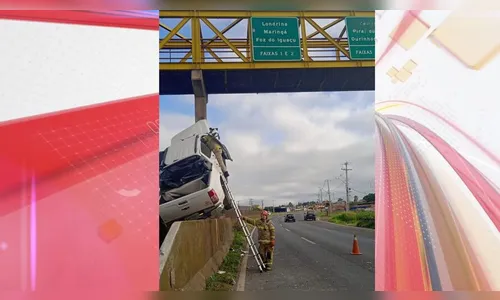 Caminhonete para em cima de anteparo e motorista morre na BR-376