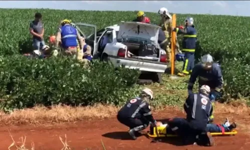 Casal morre em gravíssimo acidente entre Palio e Vectra na BR-369