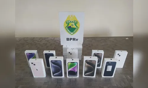 PRE aborda casal e apreende 15 celulares em Rolândia