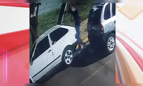 Vídeo mostra criminoso furtando som de carro em Apucarana