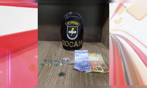 Rocam prende casal traficando drogas em praça de Apucarana