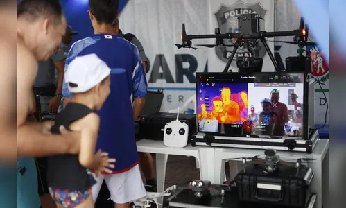 PR: exposição da Polícia Penal com drones e tecnologia atrai turistas