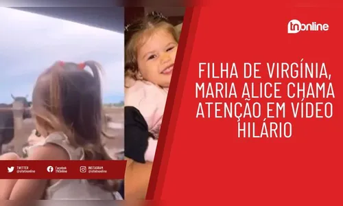 Filha de Virgínia, Maria Alice chama atenção em vídeo hilário