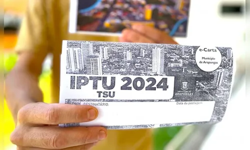 Correios já entregaram cerca de 75% das guias do IPTU em Arapongas