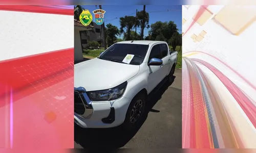 Hilux de mulher rendida em salão de beleza é recuperada em Arapongas