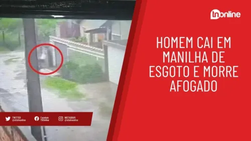 Homem cai em manilha de esgoto e morre afogado