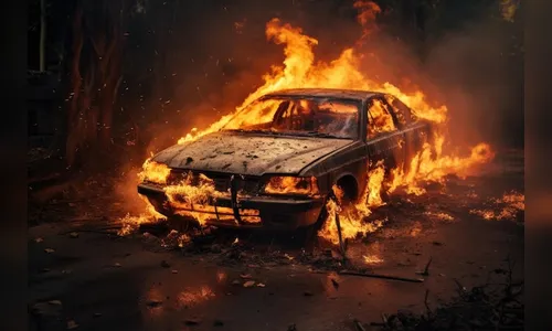 Volkswagen Parati é incendiada em Arapongas; PM foi chamada