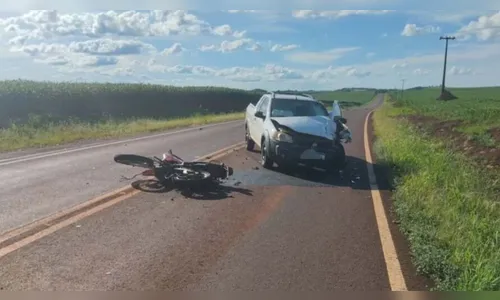 Motociclista morre em acidente na PR-457 em São Pedro do Ivaí
