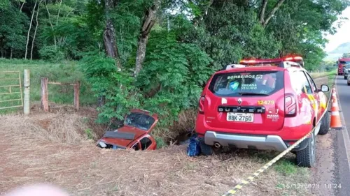 O acidente ocorreu no sábado (16), por volta das 15h50