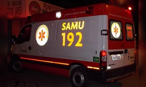 Mulher é atendida pelo Samu em Ivaiporã após levar soco do ex-namorado