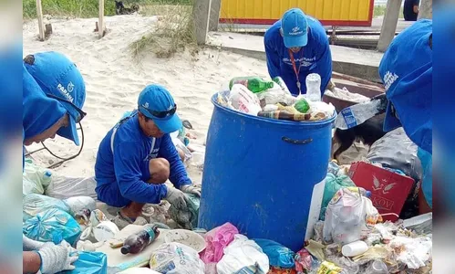 Mais de 108 toneladas de lixo são retiradas das praias no Paraná
