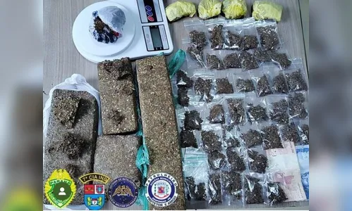 GM e PM de Arapongas prendem dois homens e apreendem 2,4 kg de maconha