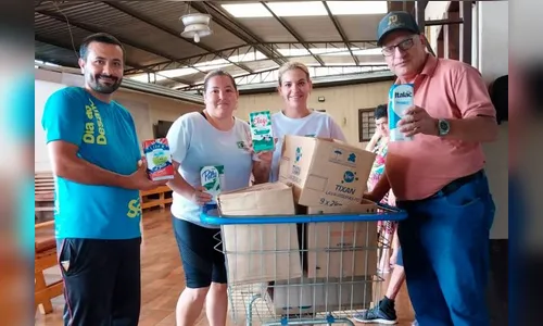 Pedala Paraná arrecada cerca de 70 caixas de leite para asilo