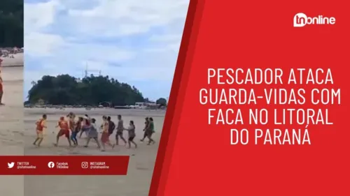 Pescador ataca guarda-vidas com faca no litoral do Paraná