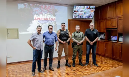 Prefeito recebe visita do novo comandante da Força Verde em Apucarana