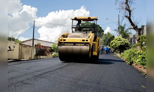 Rua do Jardim Morada do Sol recebe recape asfáltico