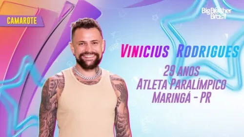 Vinicius Rodrigues, 29 anos, foi anunciado como participante do BBB 24